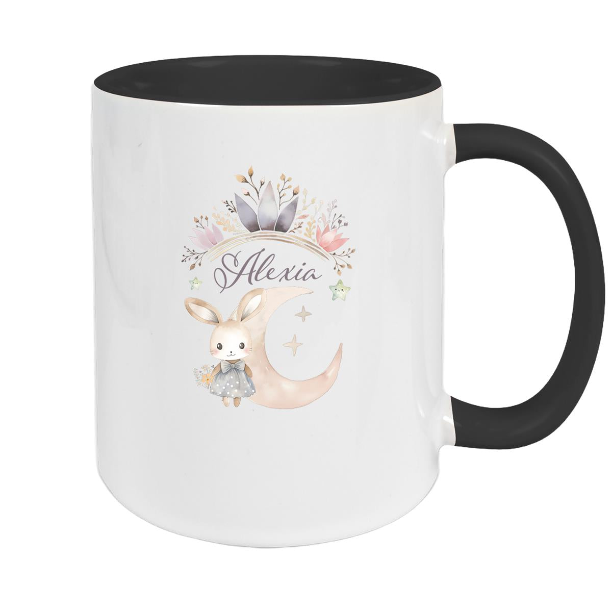 Tasse Hase Wunschname Keramik Kinderbecher Personalisiert versch. Farben