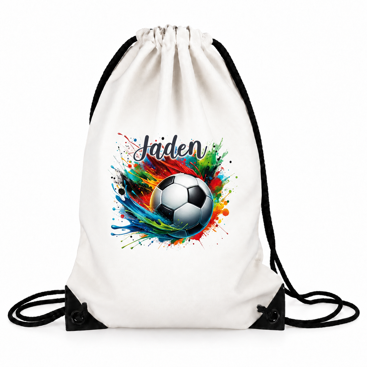 MUCKKI-PRO:dbb32a2b34cc5c6fa9b7a29240b2767cbba5988145acf68a7d9c751c245f21a4:Turnbeutel Fußball 11 mit Wunschname personalisiert – 36 × 43 cm