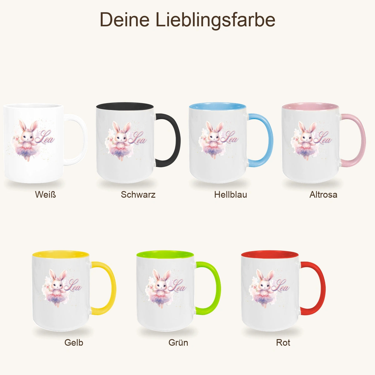 MUCKKI-PRO:961c3921a38e3f418ab88d5b131c8b67be9a68fa67e0efa36cd6a20889e69c91:Tasse Ballerina 4 Wunschname Keramik Kinderbecher personalisiert versch. Farben