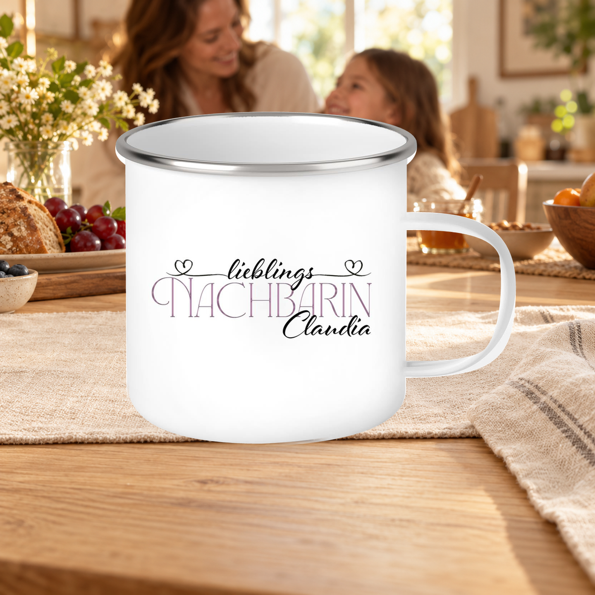 MUCKKI-PRO:305e63004d2283cea738b8b7af93f87f5c8059d2e5ab568ec850e7d4f3e2b8fb:Tasse Wunschname Lieblings-Nachbarin 1 Emaille personalisiert