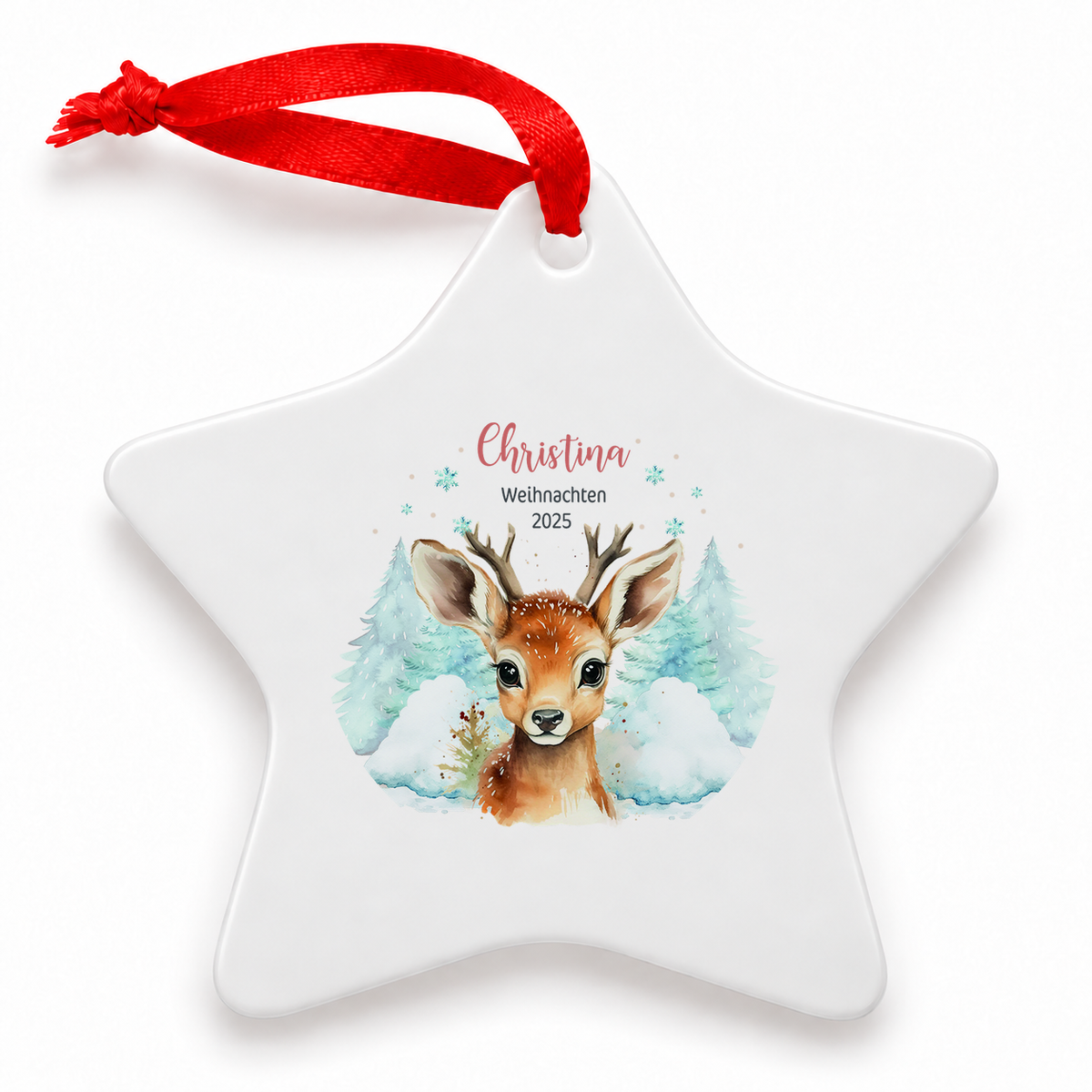 MUCKKI-PRO:f90e02b56d433da804e3aa207df72f4aaa1f04a03723dd62ce9e7976a5c8283f:Weihnachtsanhänger personalisiert Rentier Kind mit Wunschnamen – Rund, Stern, Herz oder Glocke