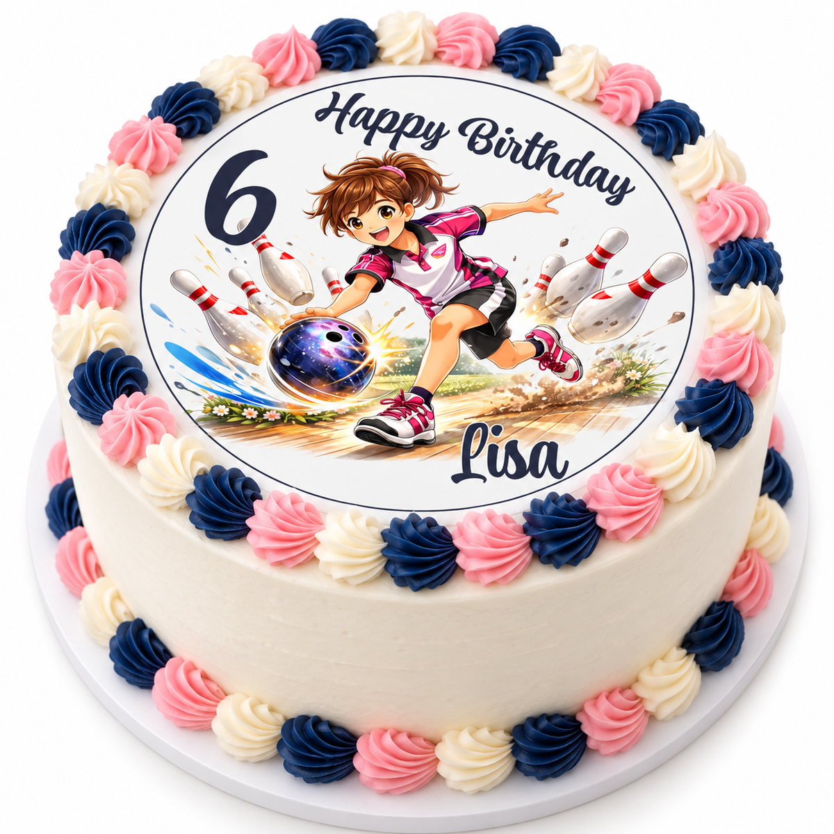 MUCKKI-PRO:16c3b45e8bddb1ce7ce0d5ed2994859734da5e0a14e7fe3db4e154ec17aa6710:Tortenaufleger Geburtstag Kegeln 2 Name & Zahl (20cm) Fondant Papier