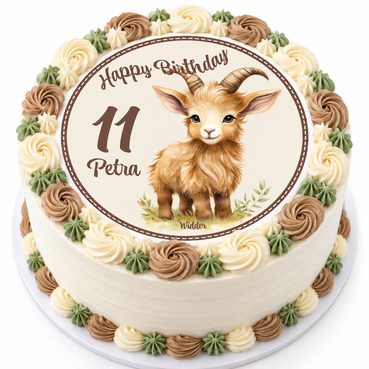 MUCKKI-PRO:57684d5f71547b82471f410eaaf7ec442d51c724adefa3d81ef891eb37118a73:Tortenaufleger Geburtstag Sternzeichen Widder 1 Name & Zahl (20cm) Fondant Papier