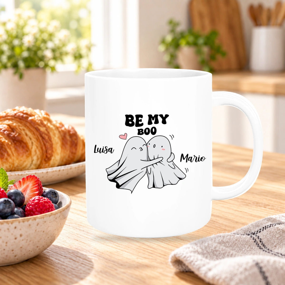 MUCKKI-PRO:36bf188316c33f20af5c385b2d92298922af068342ea1fb74a9ccdcc272690cf:Tasse Liebe - BE MY BOO Valentinstag Wunschnamen Keramik personalisiert versch. Farben