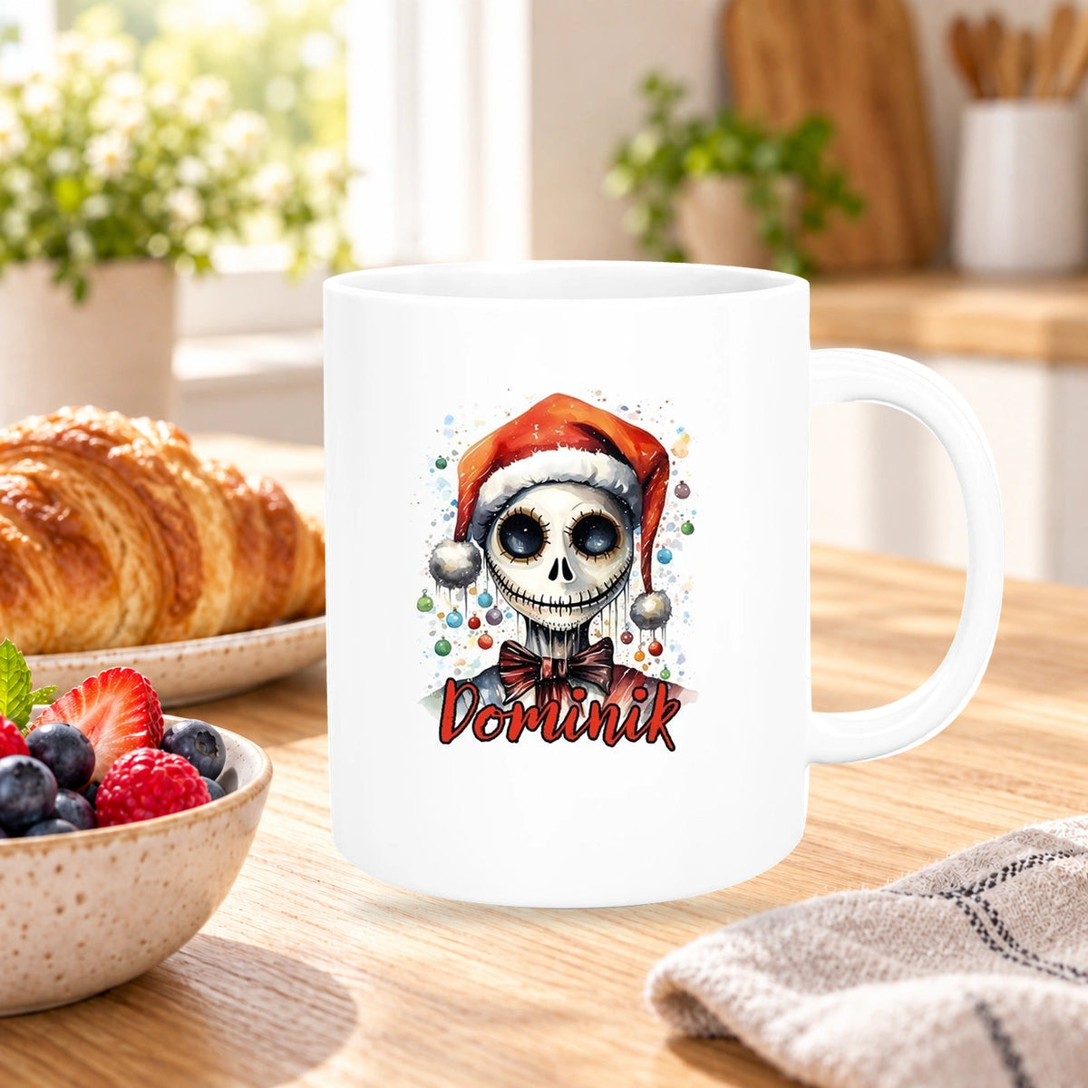 Tasse Wunschname Weihnachten Nightmare before Christmas 6 Keramik versch. Farben