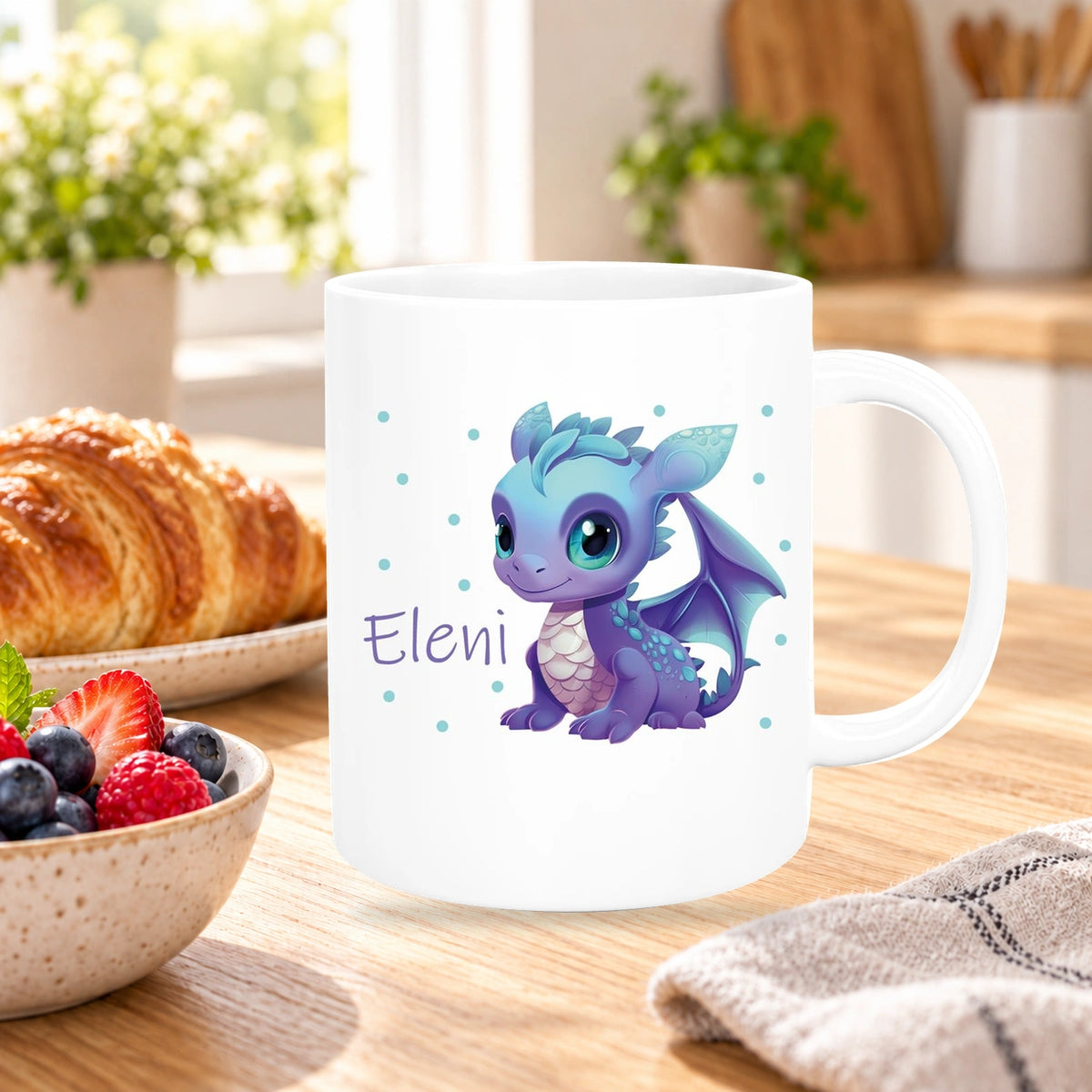 MUCKKI-PRO:306ffc569753c4d0907b593dedc42126187c67966c4ab59979f2364022365b79:Tasse Wunschname Drache 1 Keramik Kinderbecher versch. Farben