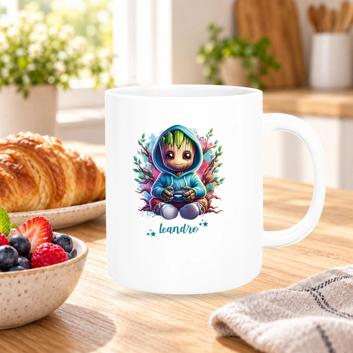 Tasse Wunschname Baby-Groot 6 Keramik Kinderbecher personalisiert versch. Farben