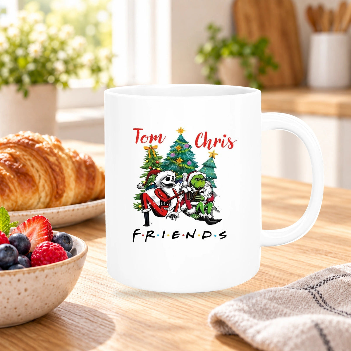 MUCKKI-PRO:730cf259cd30e0f912d1d2a48fec44b3bca6b63001da428c6adfa0b511e86769:Tasse Wunschname Weihnachten Grinch Jack 6 Keramik versch. Farben