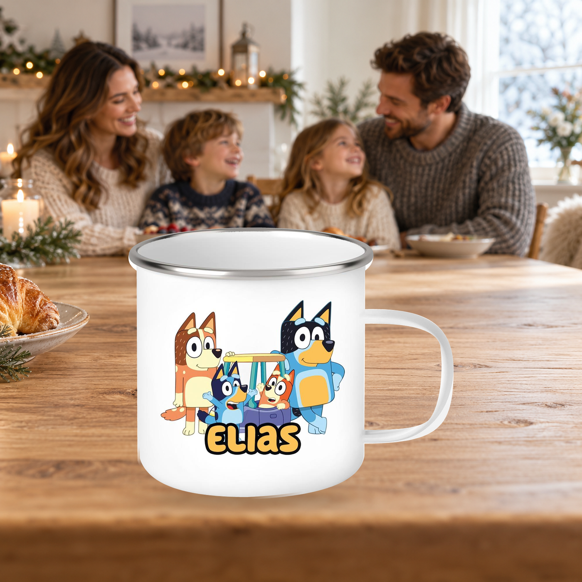 MUCKKI-PRO:d31df00af6d336ddd82c384048b61eb2d6fd334156d08e6b0fa999374b71b4a6:Tasse Bluey 2 Wunschname Emaille Kinderbecher personalisiert