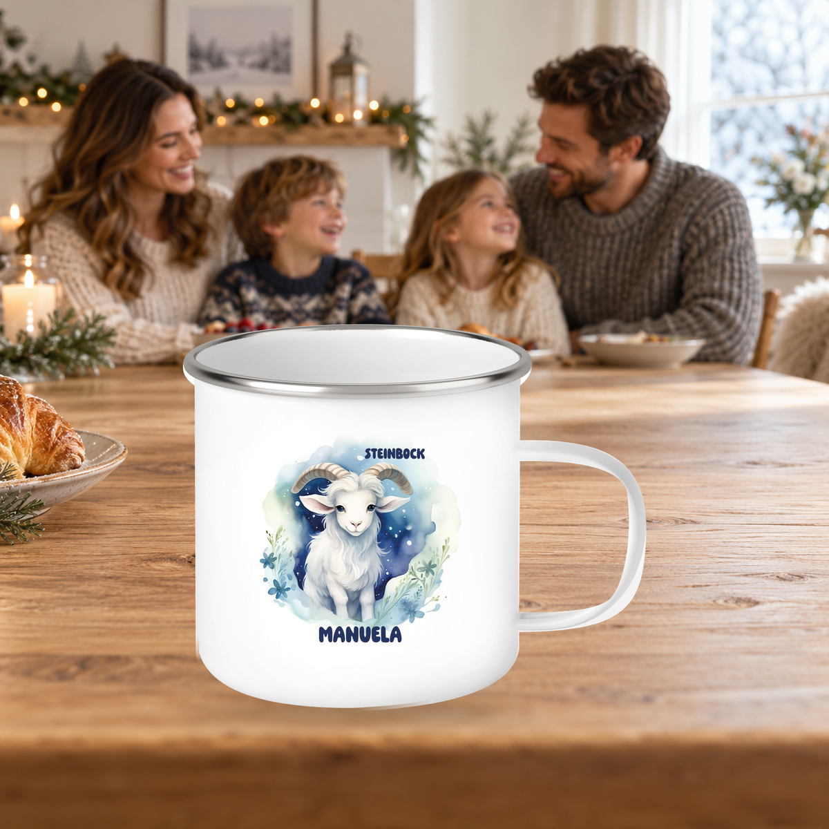 MUCKKI-PRO:01ed8901e9811aac290c85373a520da7d535a4ca0db79e7af5e4fbf836efdf7e:Tasse Sternzeichen Kinder Steinbock 1 Wunschname Emaille Kinderbecher personalisiert
