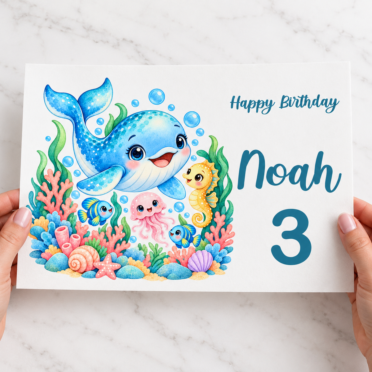 Tortenaufleger Geburtstag Delfin 2 – versch. Formen mit Name
