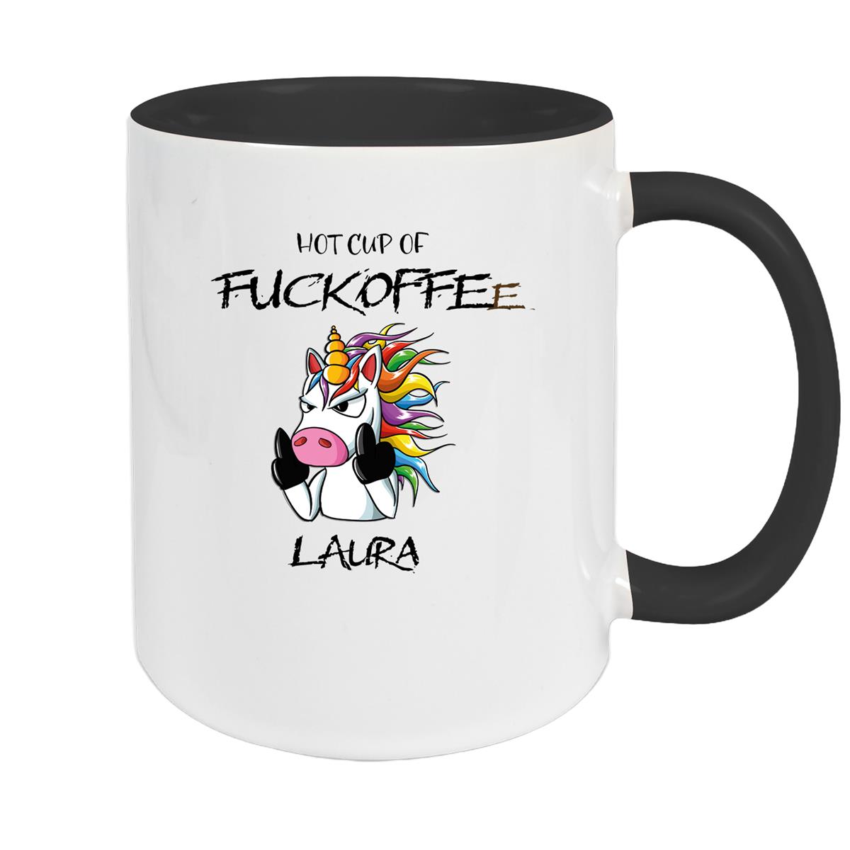 Tasse Einhorn 9 Wunschname Keramik Kinderbecher personalisiert versch. Farben