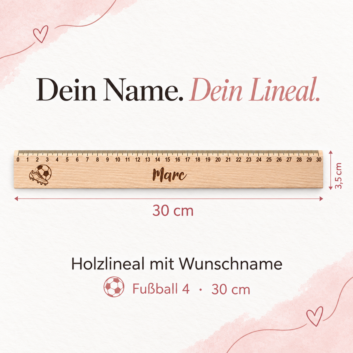 MUCKKI-PRO:ddcc9018b88c63d086c8caaef23f2be7e83d9ba4a83a3c379db11afc894d77f7:Lineal Holz personalisiert Fußball 4, 30cm