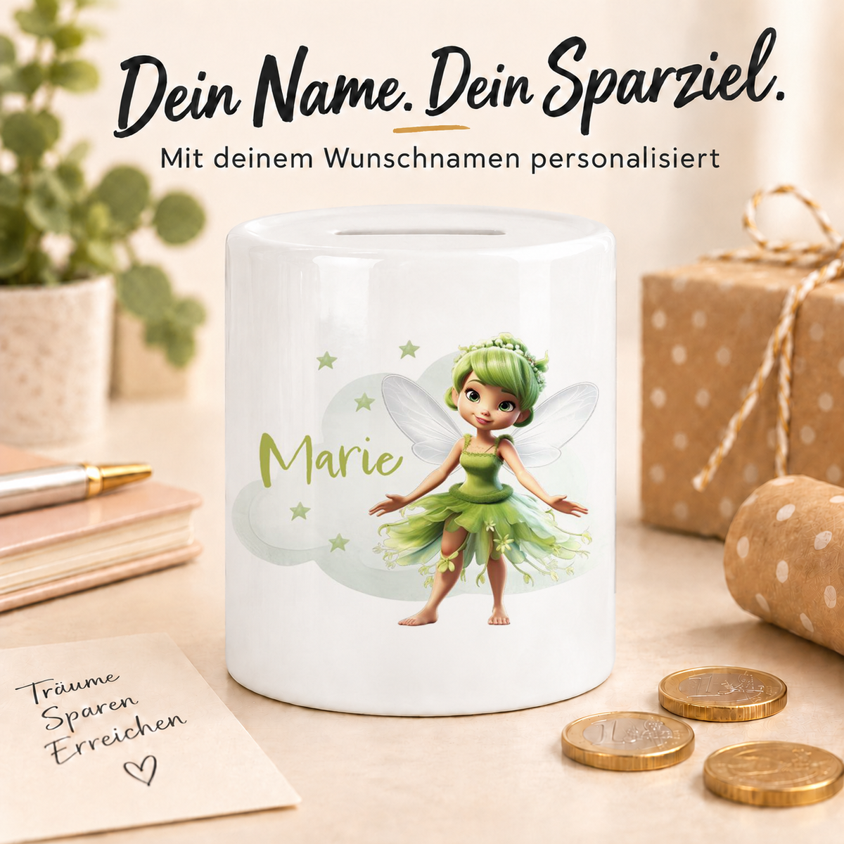 MUCKKI-PRO:f5c060f2216d089eff183e4053fa1af7b22d85cdcd7acb4967c23317a94b840d:Spardose mit Wunschname Fee 3 personalisiert