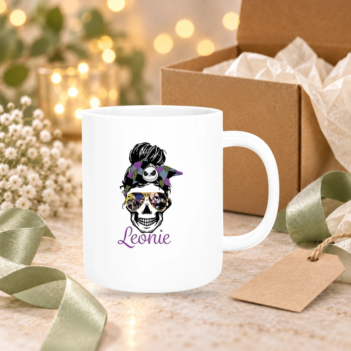 Tasse Wunschname Weihnachten Nightmare before Christmas 8 Keramik versch. Farben