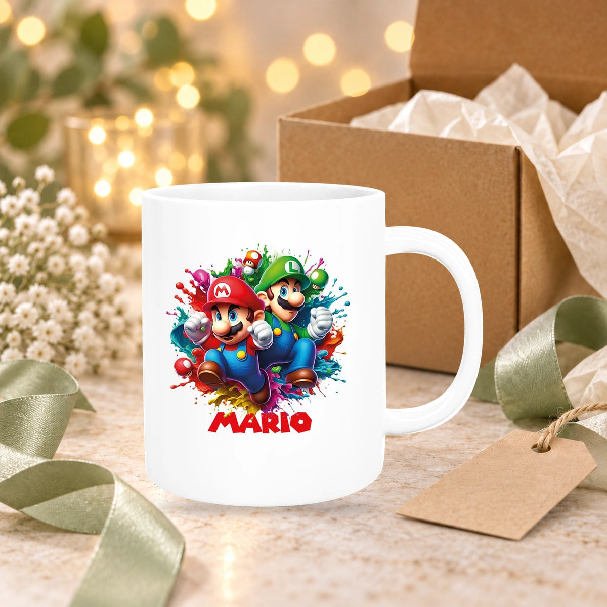 MUCKKI-PRO:a1c350de40f739c6c1dc08dac0726c79efe9f47e3a2b52c62ca14c69f5bede50:Tasse Wunschname Super-Mario 3 Keramik Kinderbecher personalisiert versch. Farben