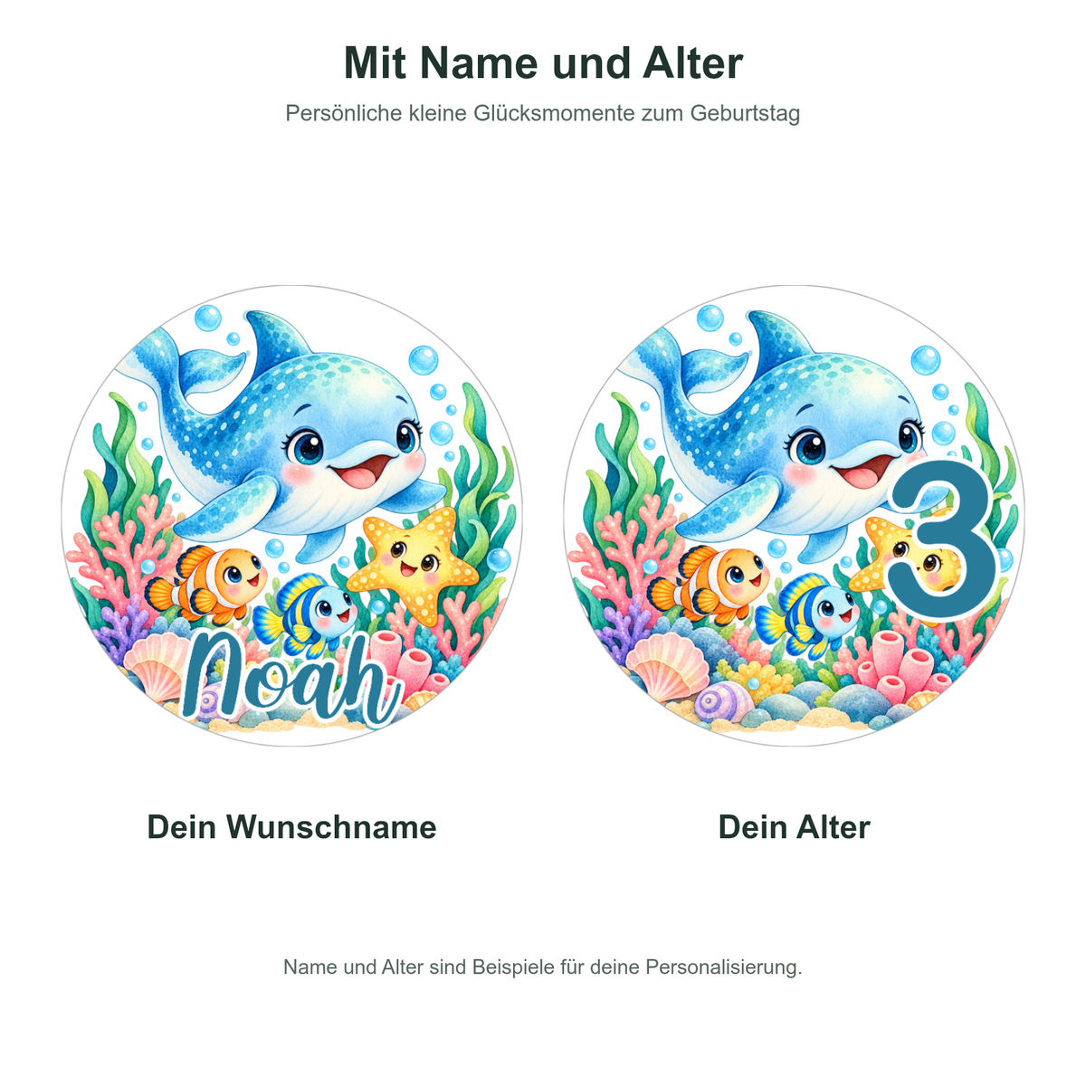 MUCKKI-PRO:3a1fa785dfec87a4f1151afcd3b04dea97916a10287d656e74b502ab300301c5:Muffinaufleger Geburtstag Delfin 1 – versch. Formen mit Name