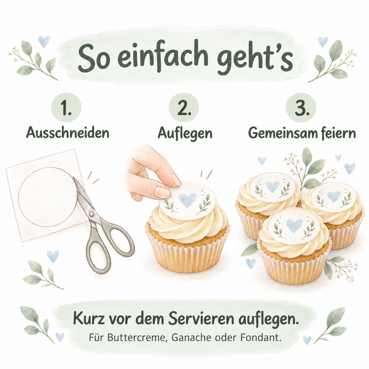 Muffinaufleger Geburtstag Schildkröte 1 – versch. Formen mit Name