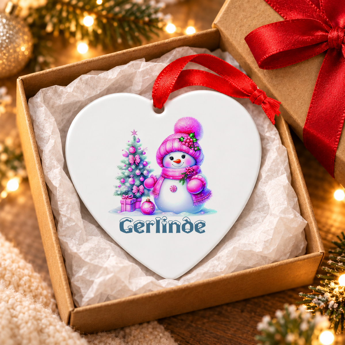 MUCKKI-PRO:ede1ba15480138e08b221b67d221cd8c9af1bebb9000632d59c94992f81bef43:Weihnachtsanhänger personalisiert Schneemann 3 mit Wunschnamen – Rund, Stern, Herz oder Glocke