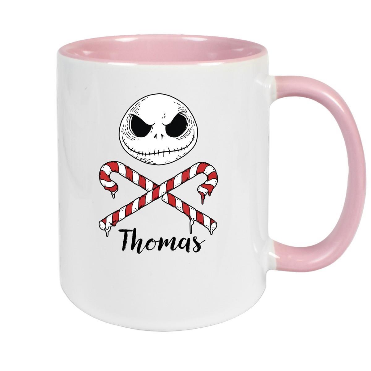 Tasse Wunschname Weihnachten Nightmare before Christmas 1 Keramik Becher versch. Farben