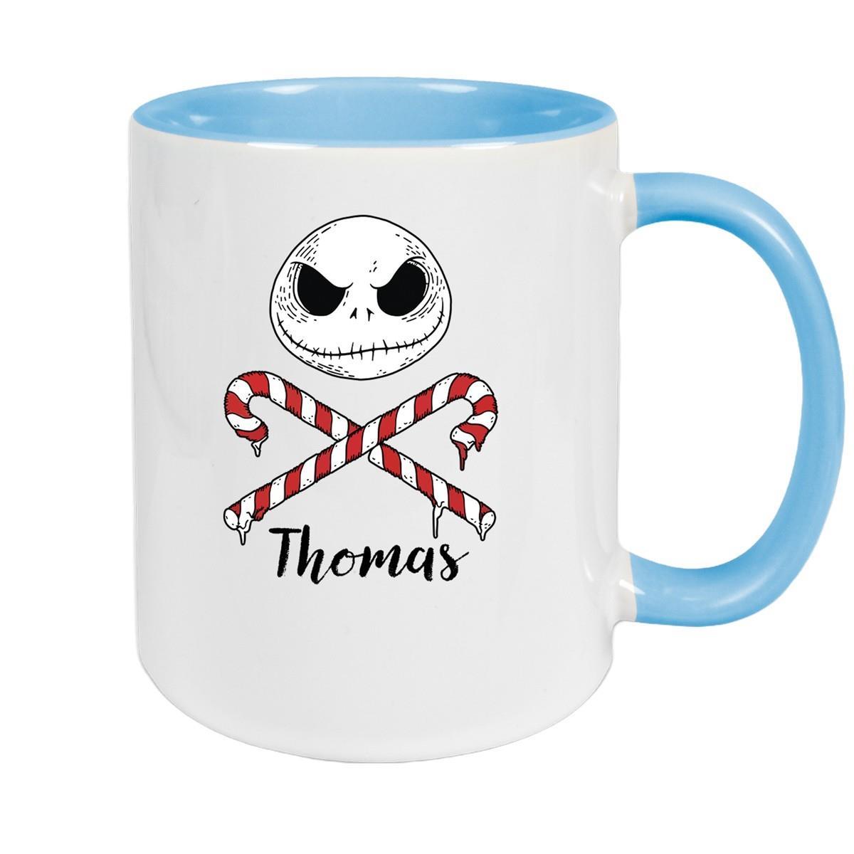 Tasse Wunschname Weihnachten Nightmare before Christmas 1 Keramik Becher versch. Farben