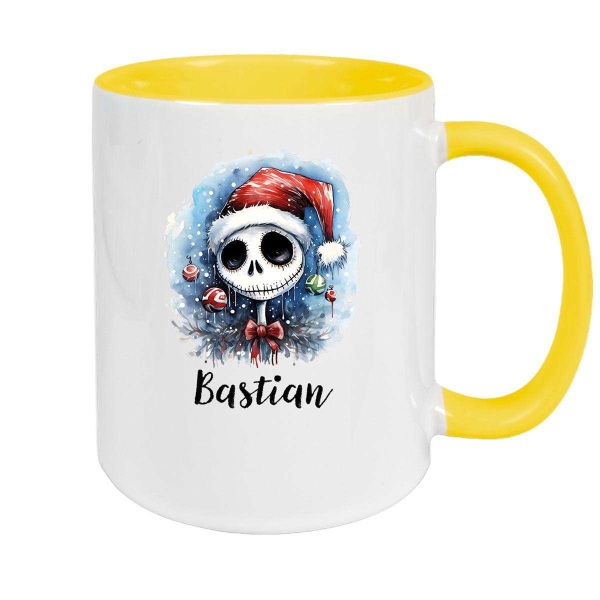 Tasse Wunschname Weihnachten Nightmare before Christmas 2 Keramik Becher versch. Farben