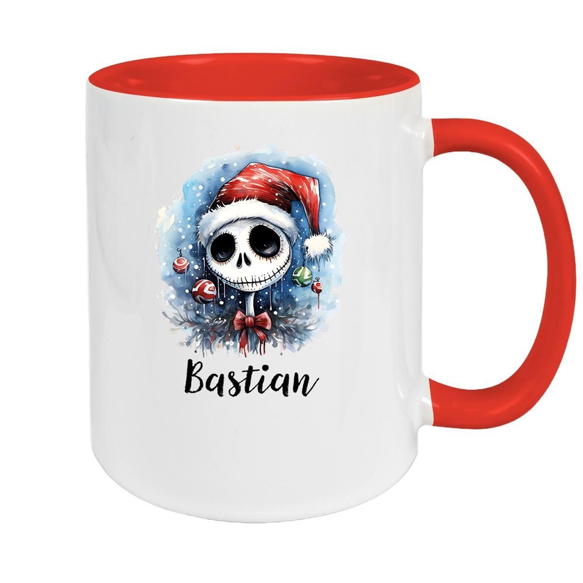 Tasse Wunschname Weihnachten Nightmare before Christmas 2 Keramik Becher versch. Farben