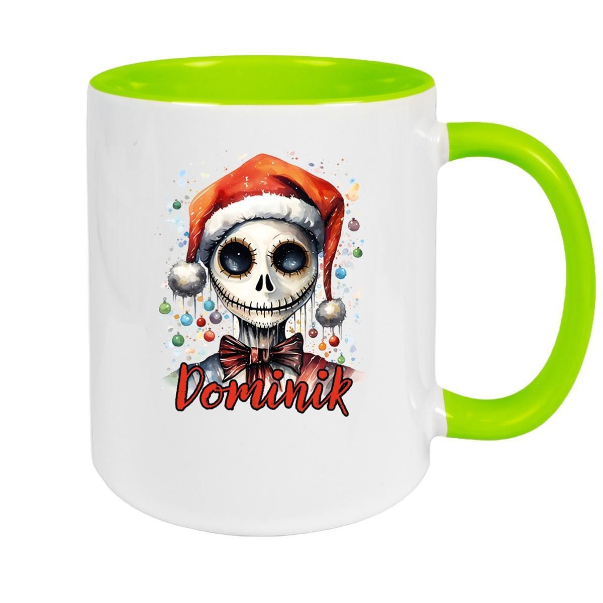 Tasse Wunschname Weihnachten Nightmare before Christmas 6 Keramik Becher versch. Farben