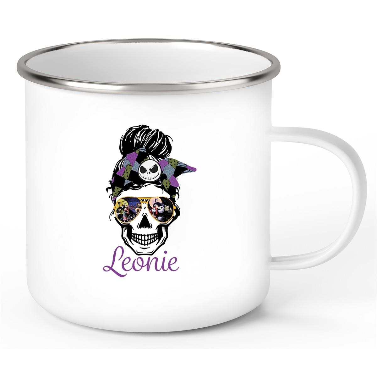 Tasse Wunschname Weihnachten Nightmare before Christmas 8 Emaille