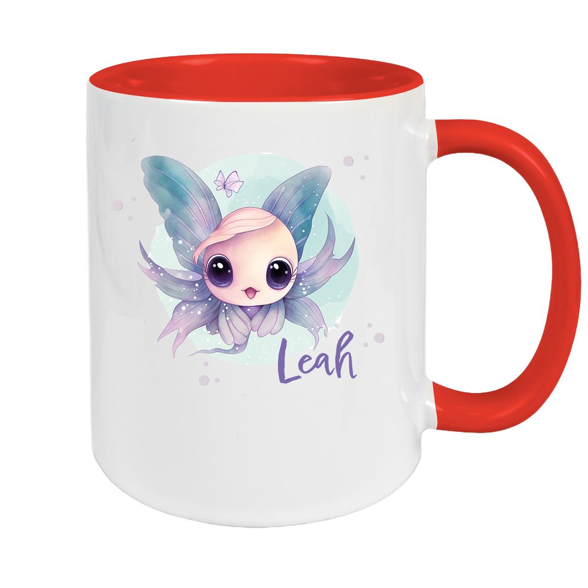 Tasse Wunschname Meerestiere-Fisch 1 Keramik Kinderbecher versch. Farben