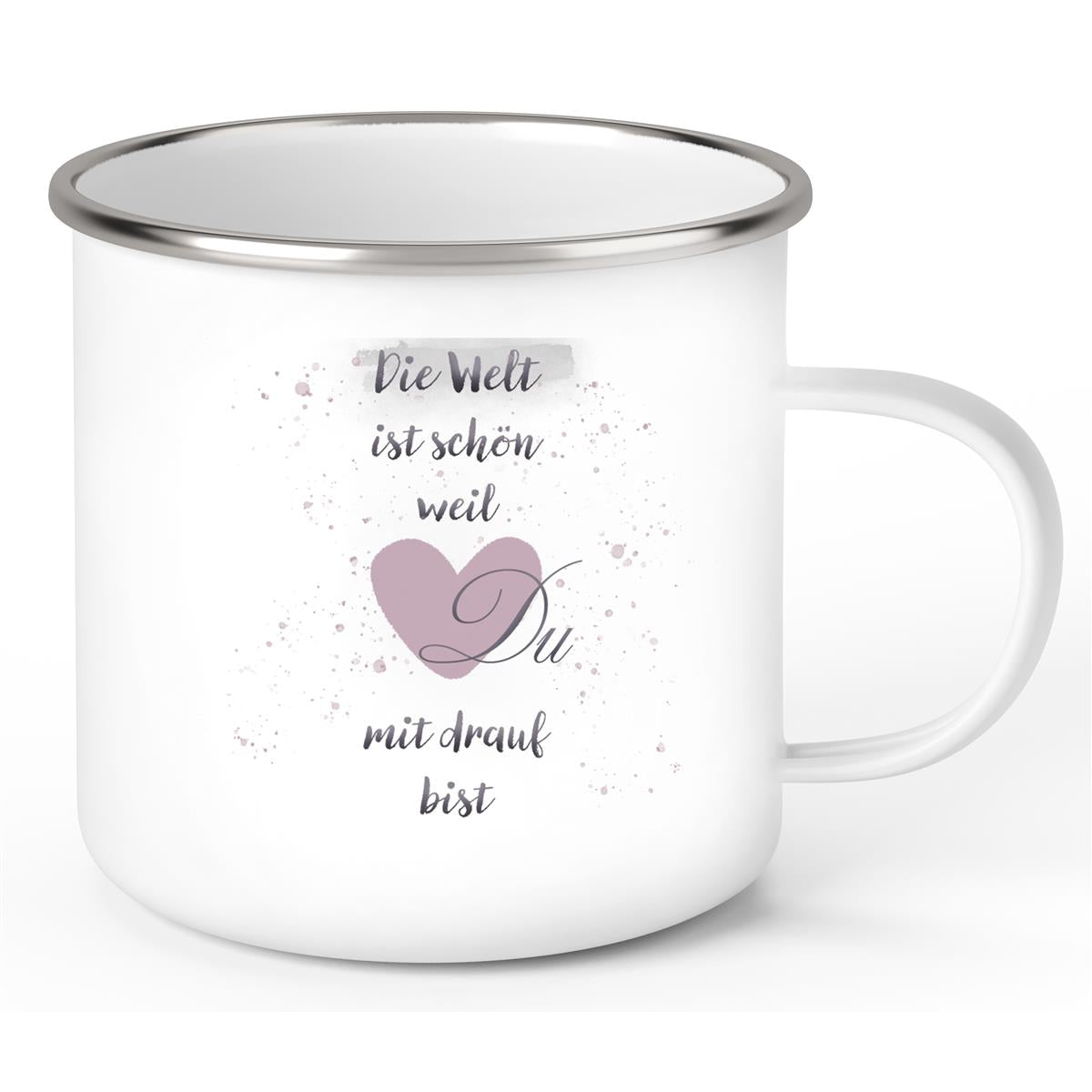 Mug Friendship Love 2 Enamel