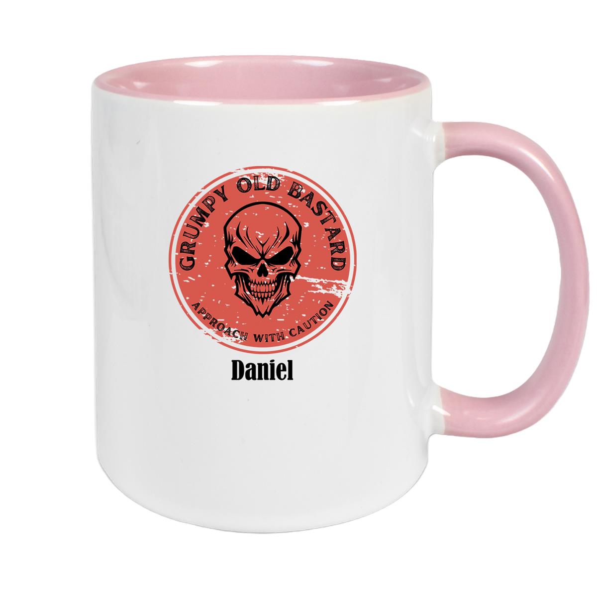 Tasse Wunschname Grumpy Old Bastard Keramik versch. Farben