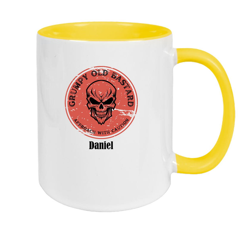 Tasse Wunschname Grumpy Old Bastard Keramik versch. Farben