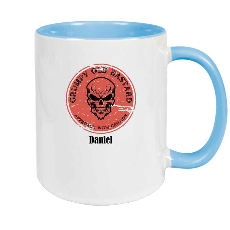 Tasse Wunschname Grumpy Old Bastard Keramik versch. Farben