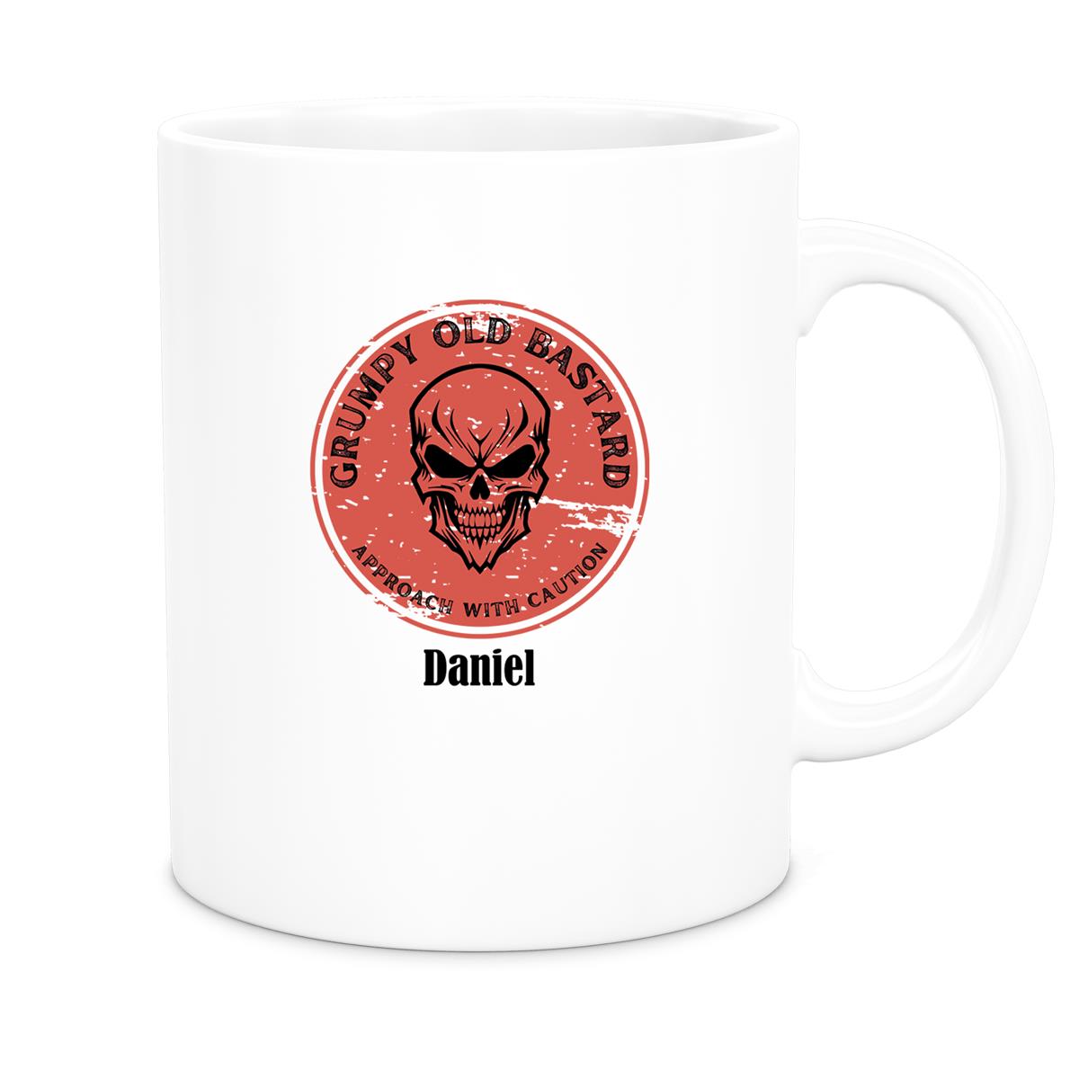 Tasse Wunschname Grumpy Old Bastard Keramik versch. Farben