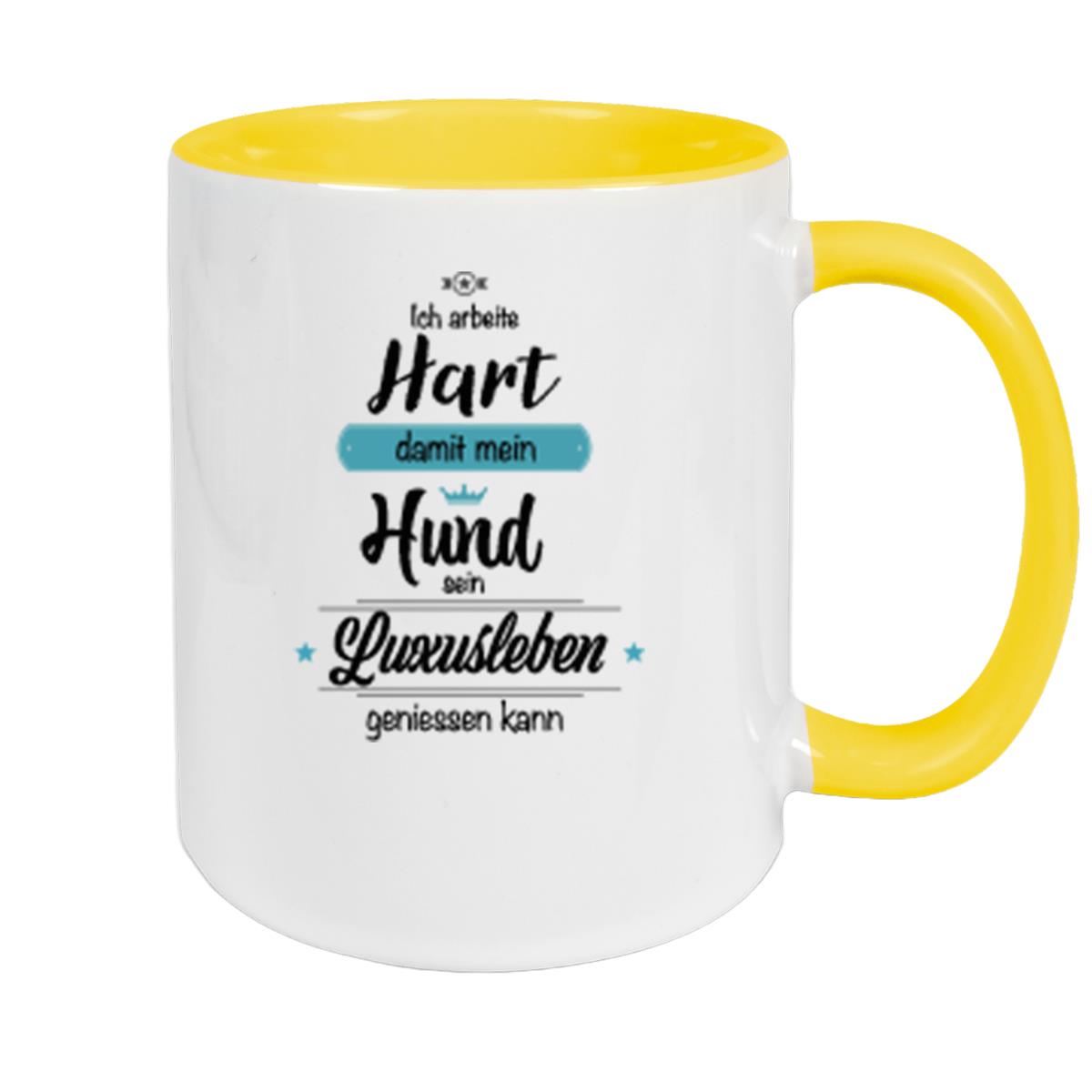 Tasse Spruch-Hund 1 Keramik versch. Farben