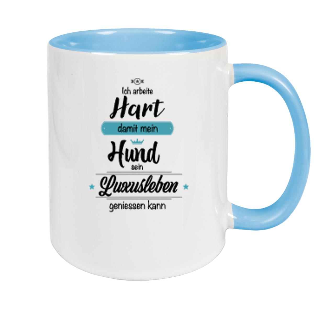 Tasse Spruch-Hund 1 Keramik versch. Farben