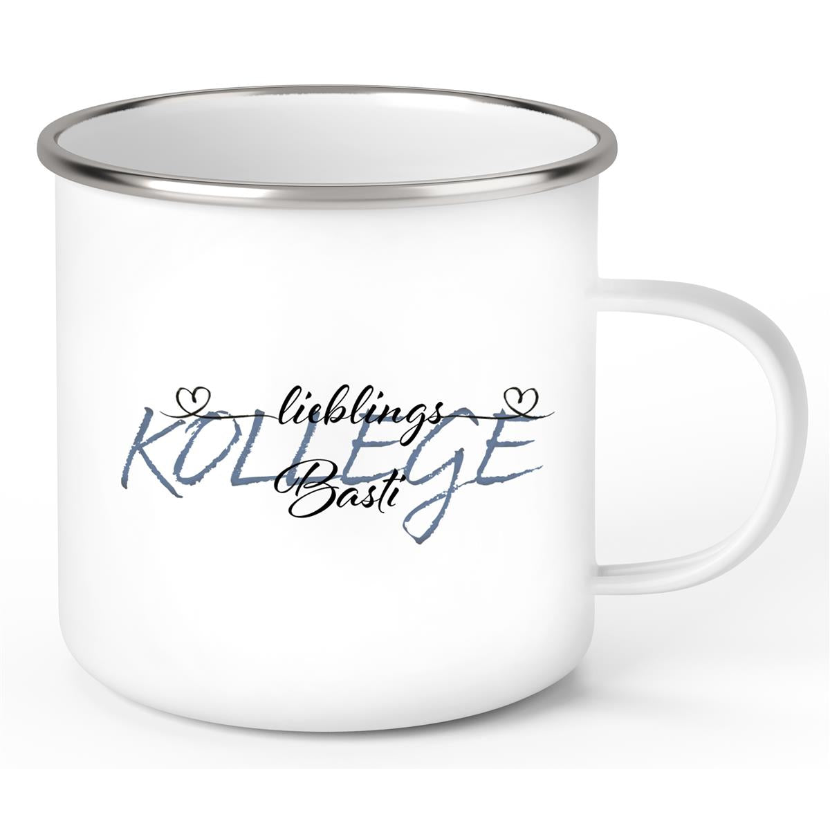 Tasse Wunschname Lieblings-Kollege 2 Emaille personalisiert