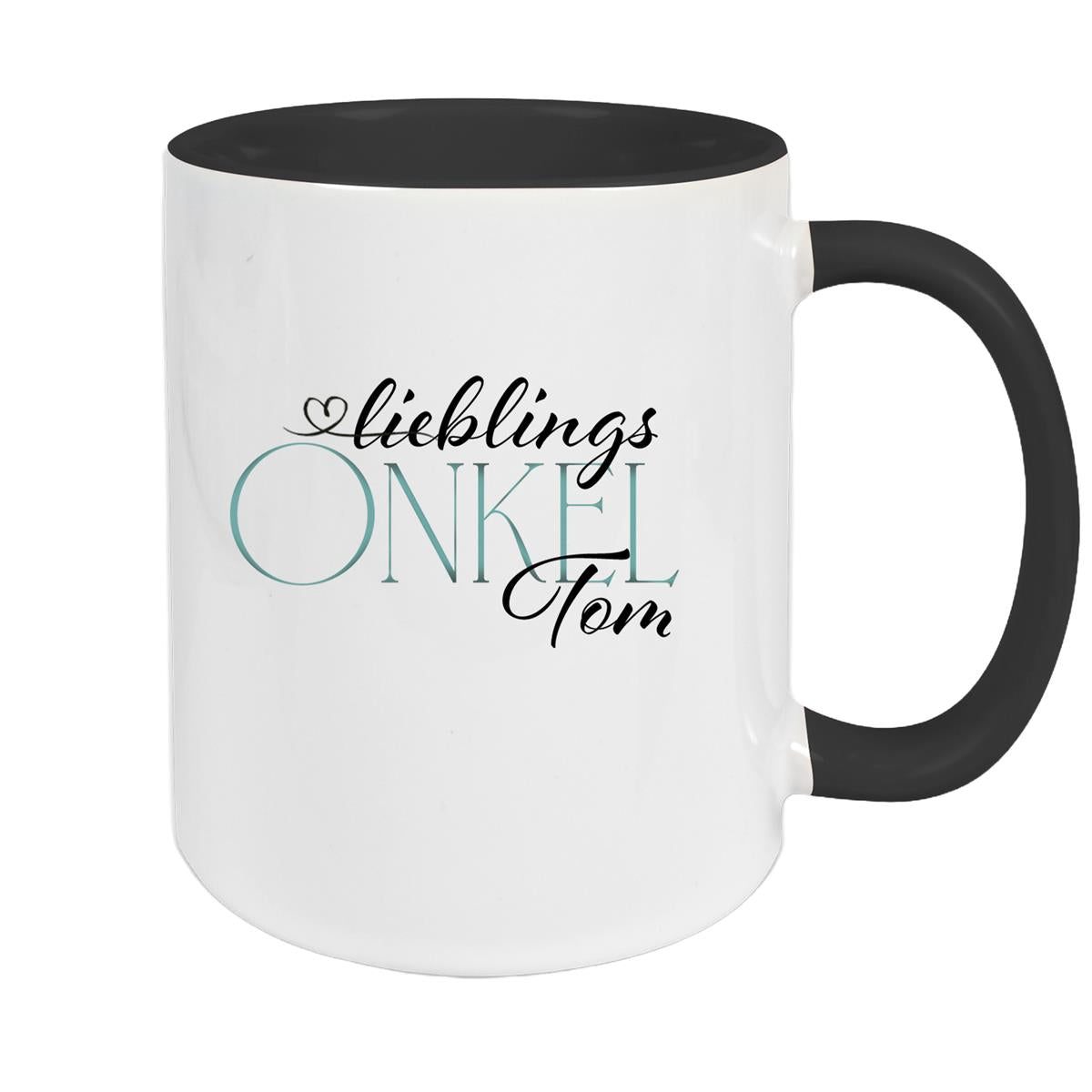 Tasse Wunschname Lieblings-Onkel 1 personalisiert Keramik Becher versch. Farben