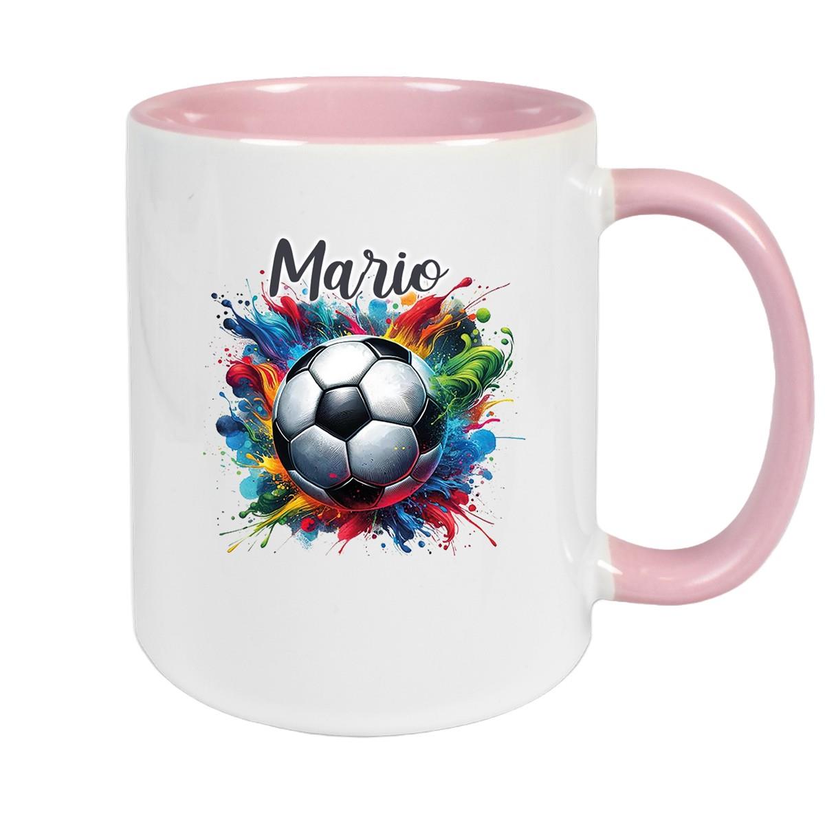 Personalized Football Mug with Desired Name 12 Ceramic Kids Mug various colors