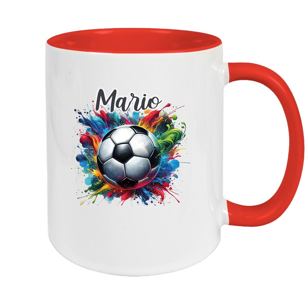 Personalized Football Mug with Desired Name 12 Ceramic Kids Mug various colors