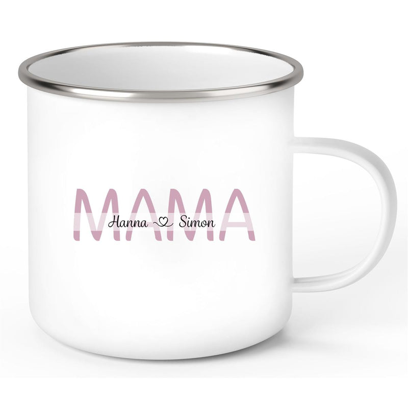 Tasse Muttertag 1 Wunschnamen Emaille Personalisiert