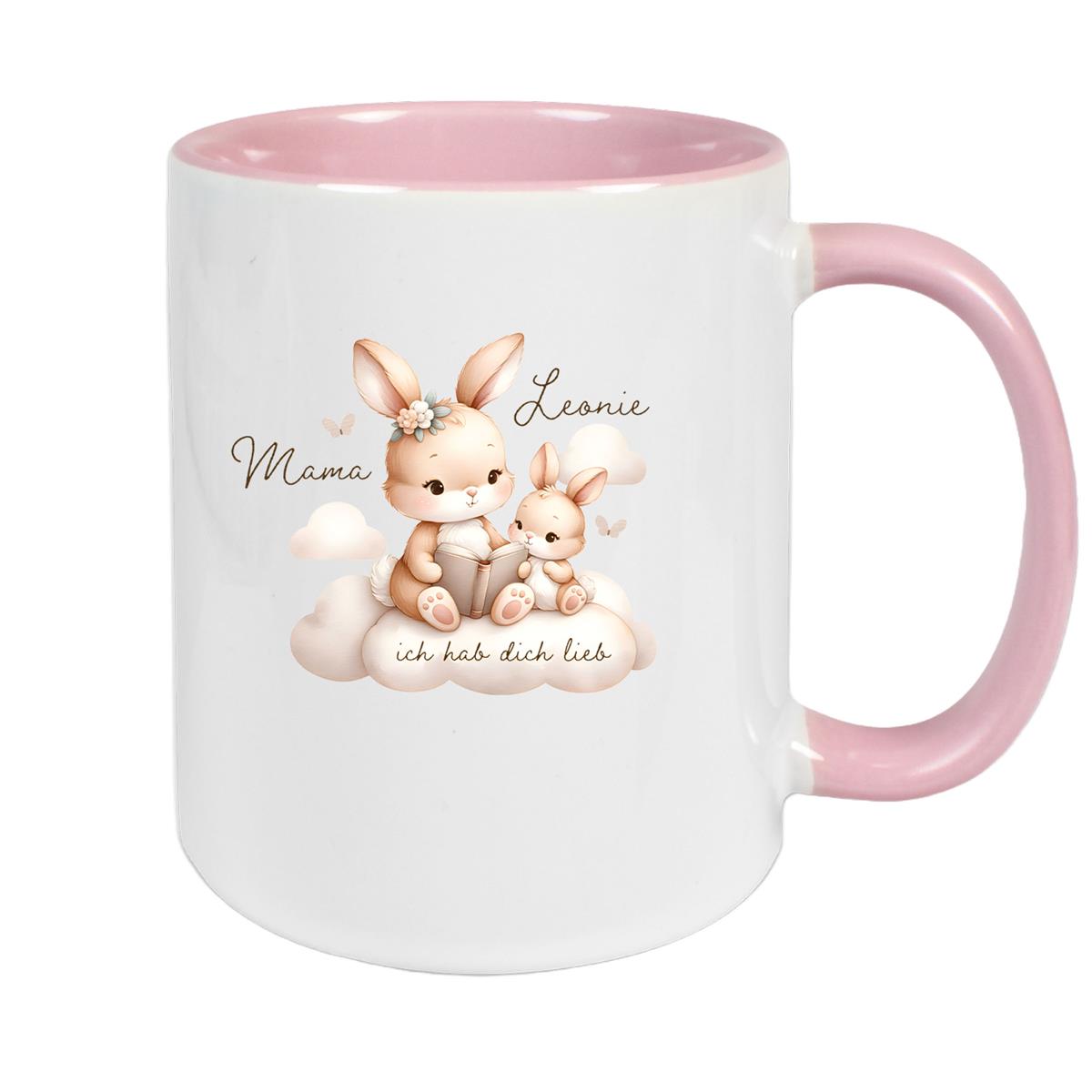 Tasse Muttertag 6 Wunschnamen Keramik Personalisiert versch. Farben