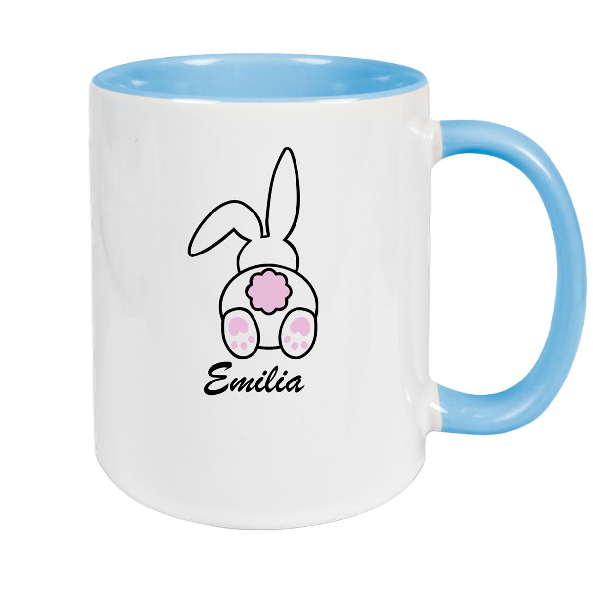 Tasse Ostern - Hase 3 Wunschnamen Keramik personalisiert versch. Farben