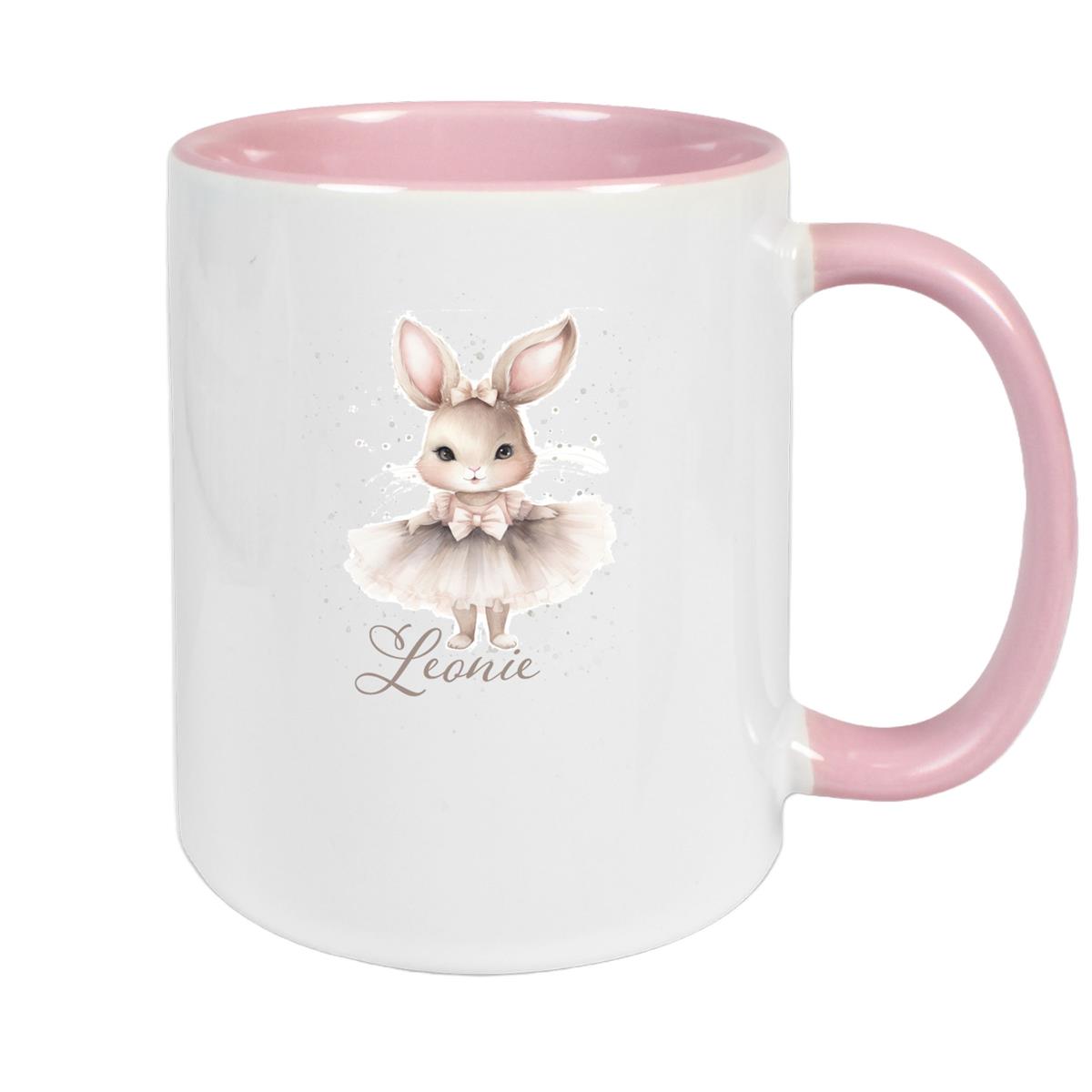 Tasse Ostern - Hase 8 Wunschnamen Keramik personalisiert versch. Farben