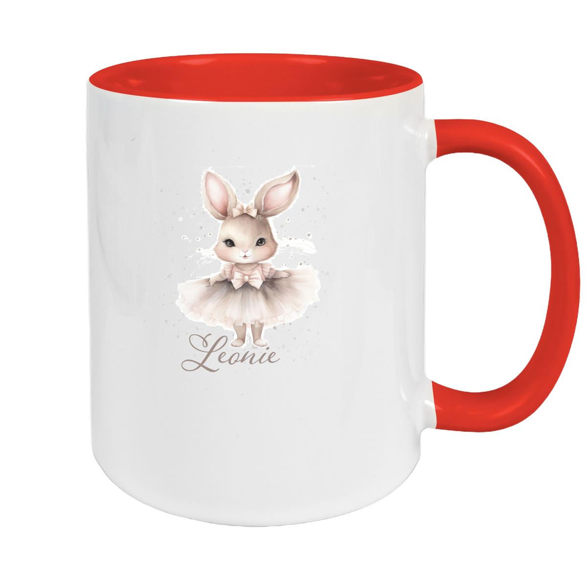 Tasse Ostern - Hase 8 Wunschnamen Keramik personalisiert versch. Farben