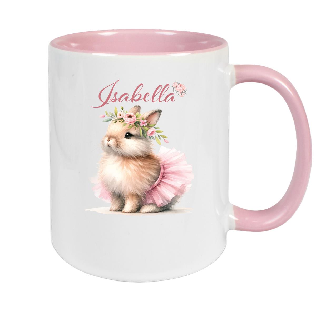 Tasse Ostern - Hase 9 Wunschnamen Keramik personalisiert versch. Farben