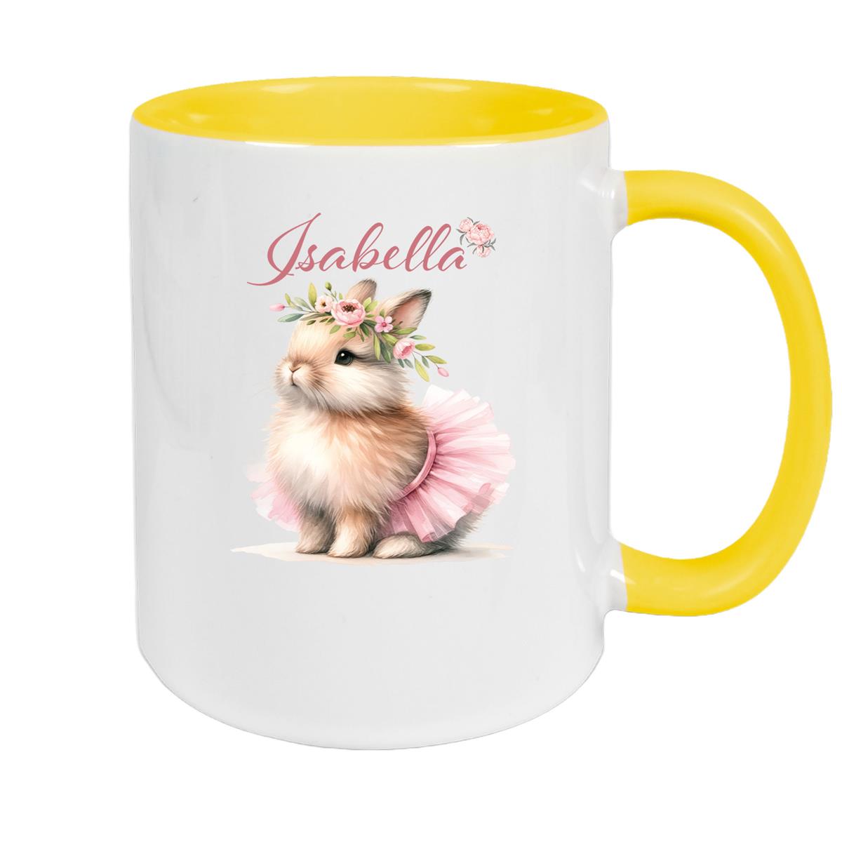 Tasse Ostern - Hase 9 Wunschnamen Keramik personalisiert versch. Farben