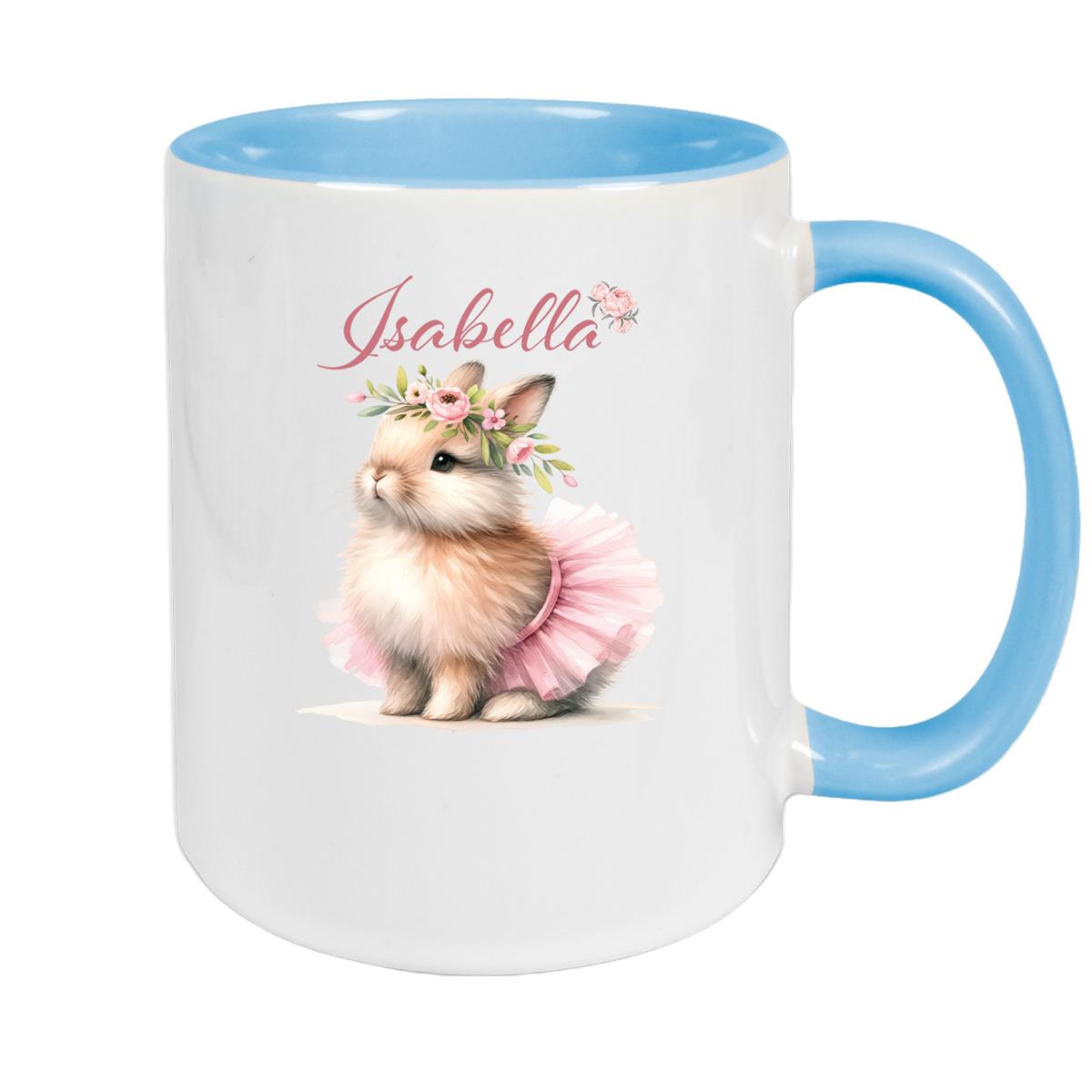 Tasse Ostern - Hase 9 Wunschnamen Keramik personalisiert versch. Farben