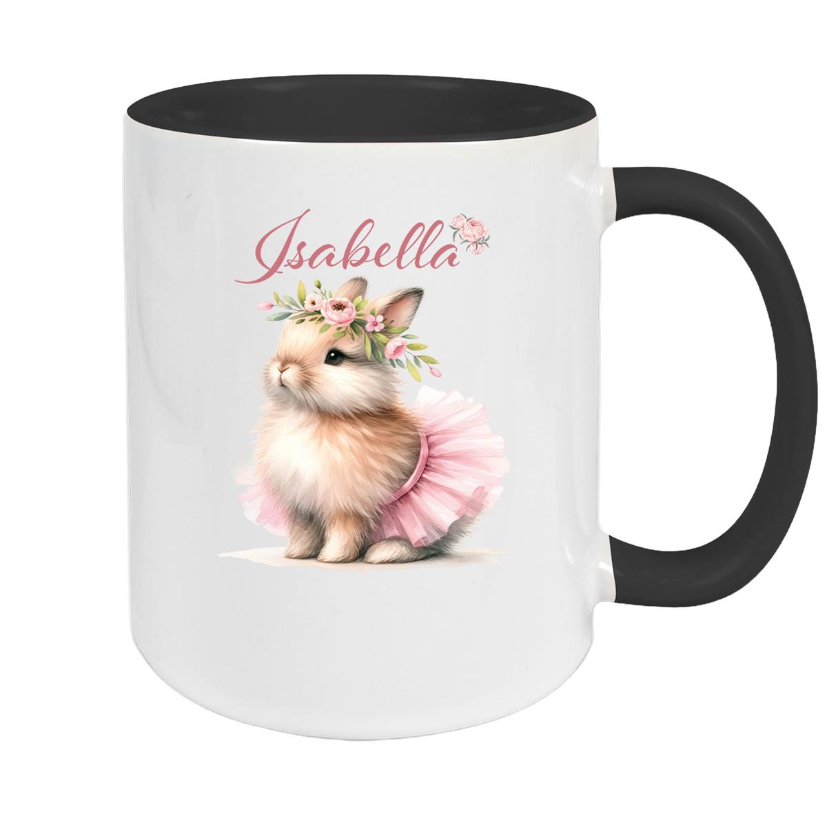 Tasse Ostern - Hase 9 Wunschnamen Keramik personalisiert versch. Farben